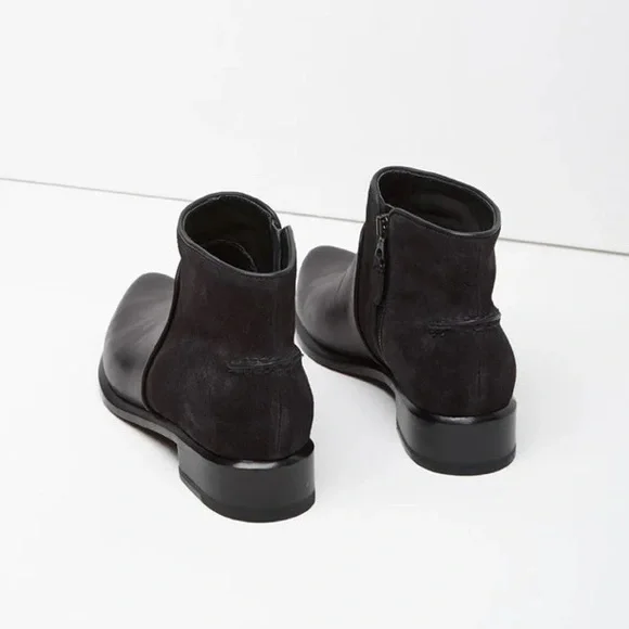 Rag & Bone Aston Asphalt Leather Suede Bootie - Picture 3 of 15